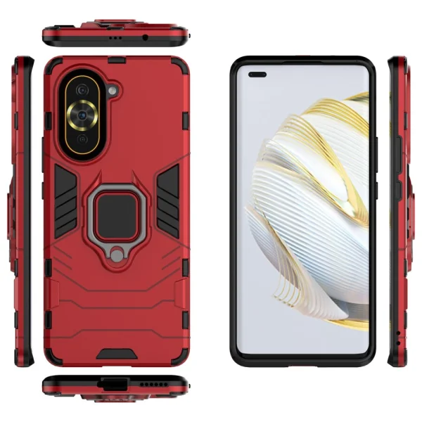 Удароустойчив Калъф Hybrid Cover за Huawei nova 10 Pro 4G, червен 4
