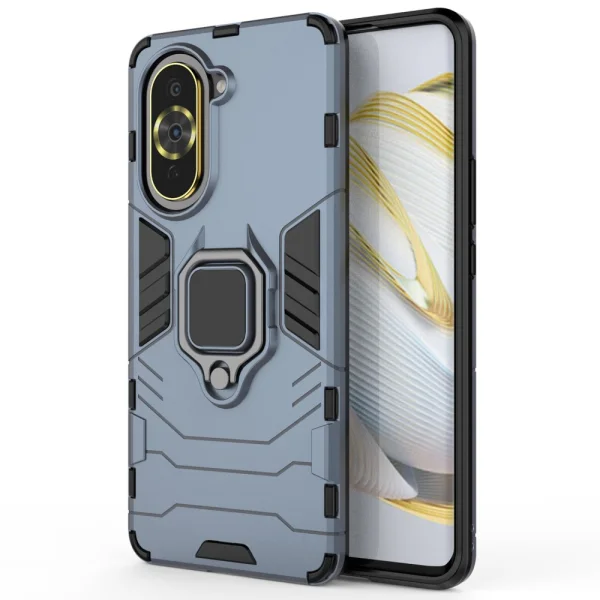 Удароустойчив Калъф Hybrid Cover за Huawei nova 10 Pro 4G, Ring Holder, Син 1