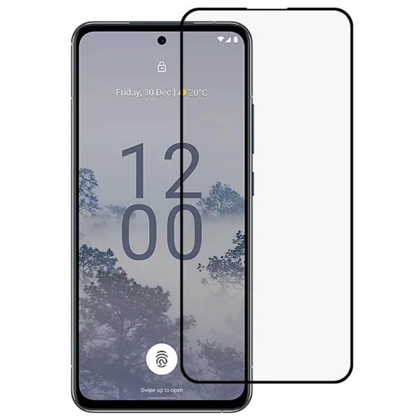 Glass protector 5D Full Glue for Nokia X30 5G, Black 1