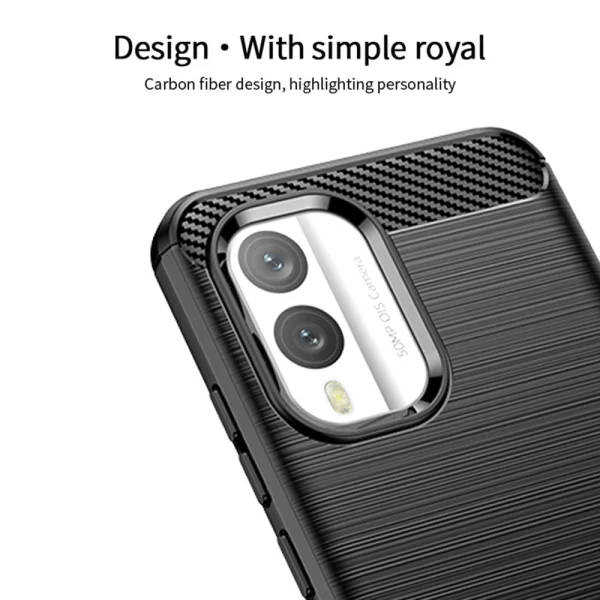 MOFI Carbon Silicone Case for Nokia X30 5G, Black 4
