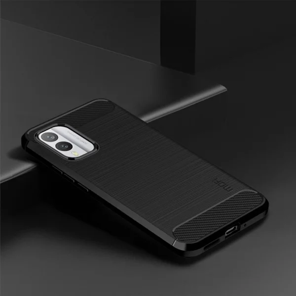 MOFI Carbon Silicone Case for Nokia X30 5G, Black 2