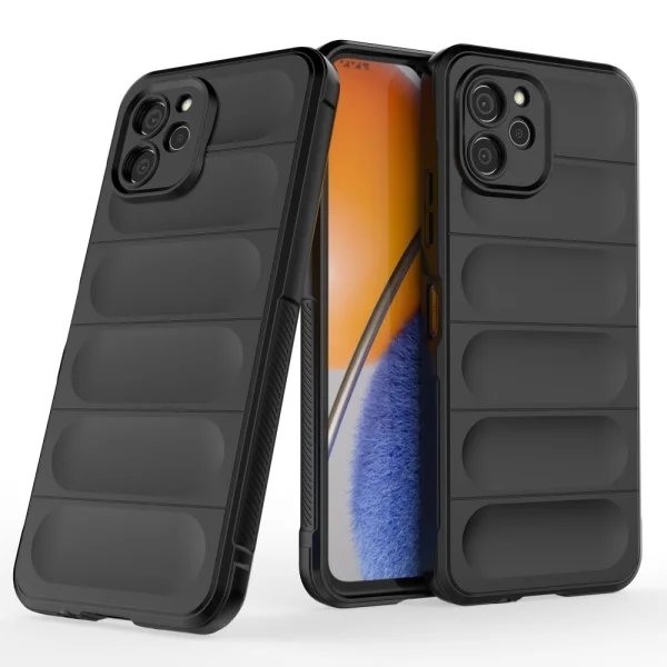 Силиконов калъф Wear-resistant за Huawei nova Y61 4G, Черен 4