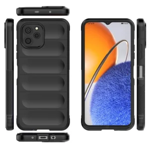 Силиконов калъф Wear-resistant за Huawei nova Y61 4G, Черен 3