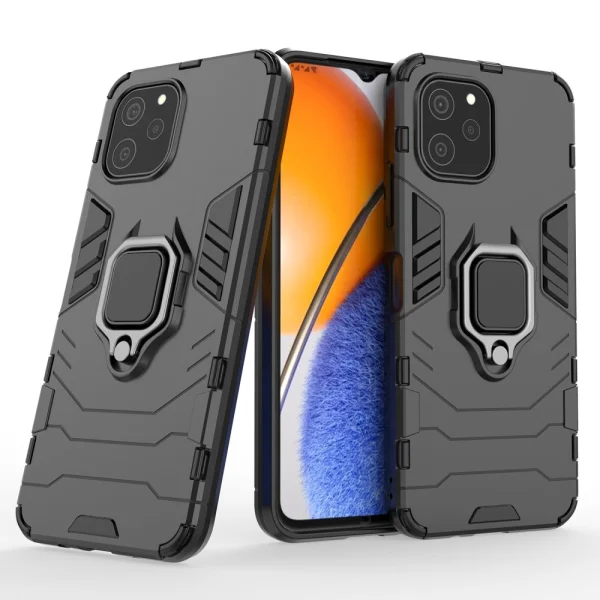 Удароустойчив Калъф Hybrid Cover за Huawei nova Y61 4G, Черен 2