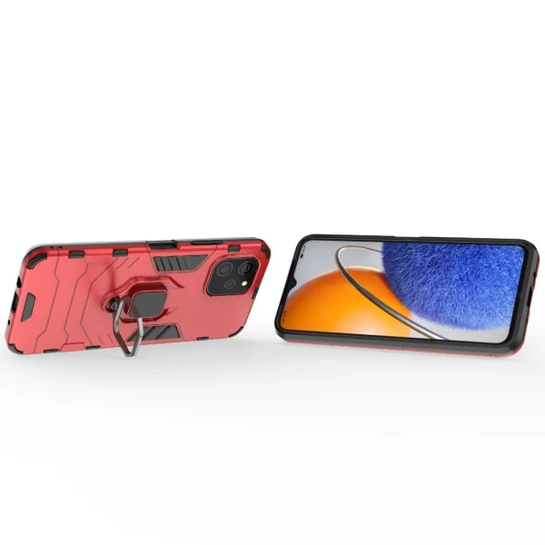 Shockproof Kickstand Case for Huawei nova Y61 4G, Red 3