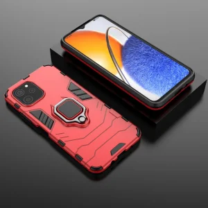 Shockproof Kickstand Case for Huawei nova Y61 4G, Red 4