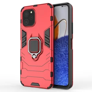 Удароустойчив Калъф Kickstand за Huawei nova Y61 4G, Червен