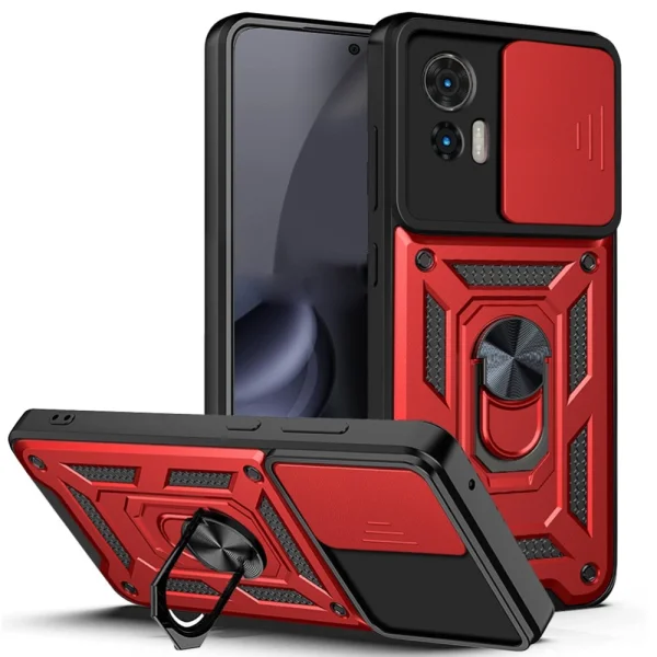 Удароустойчив калъф Hybrid за Motorola Edge 30 Neo 5G / Edge 30 Lite, Червен 1