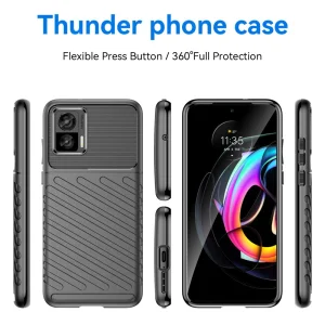 Силиконов калъф Thunder за Motorola Edge 30 Neo 5G, Черен 4