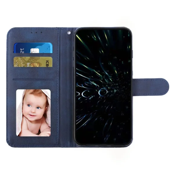 Калъф Тефтер Stitching за Motorola Edge 30 Neo 5G, Син 3