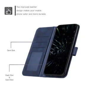 Калъф Тефтер Stitching за Motorola Edge 30 Neo 5G, Син 4