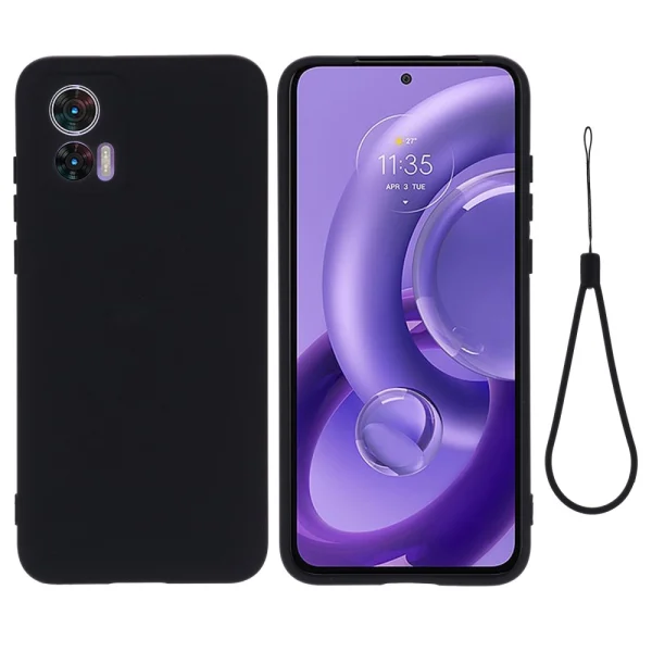 Силиконов калъф Anti-Scratch за Motorola Edge 30 Neo 5G / Edge 30 Lite, Черен 1