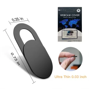 Webcam Cover for Laptop or Phone Camera Slider, 1 pc, Black