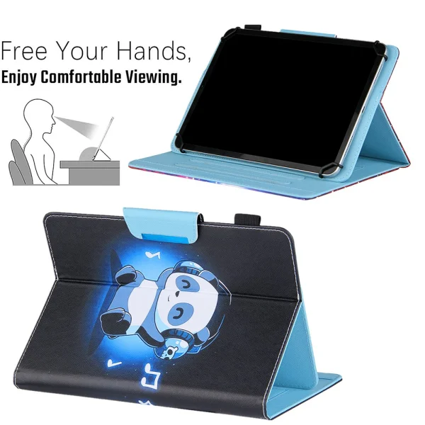 Калъф Тефтер Leather за Tablet 10-inch, Панда 4