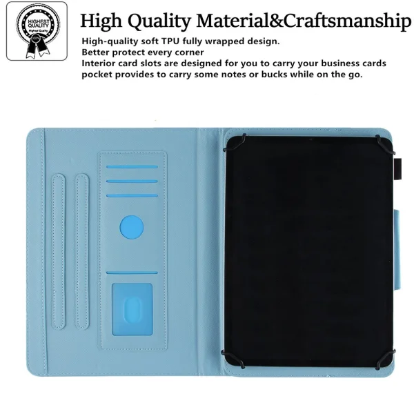 Калъф Тефтер Leather за Tablet 10-inch, Панда 3