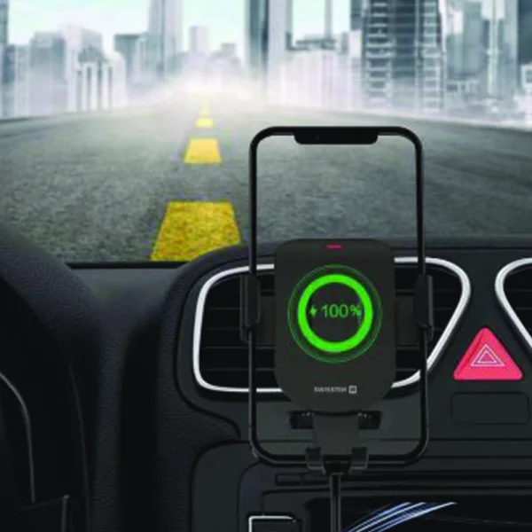 Стойка за кола SWISSTEN, Wireless Car, 15W S-GRIP GW1-AV5 5