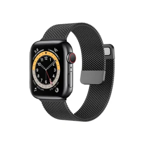 Метална каишка Milanese Loop за Apple Watch 38/40/41mm, черен