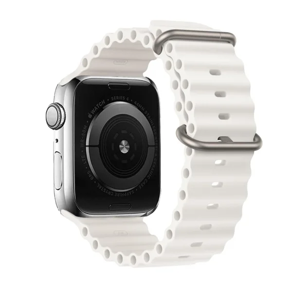 Силиконова каишка Silicone Loop за Apple Watch 42/44/45/49mm, бял 1