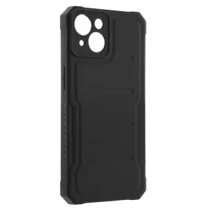 Удароустойчив калъф Protector за iPhone 14, Черен