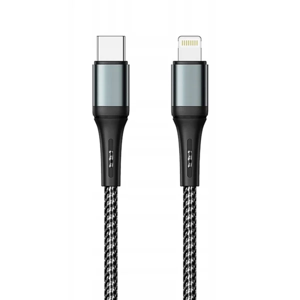 Cable PRESTICO T10, Type C to Lightning, 30W, PD, 1m, Black 2