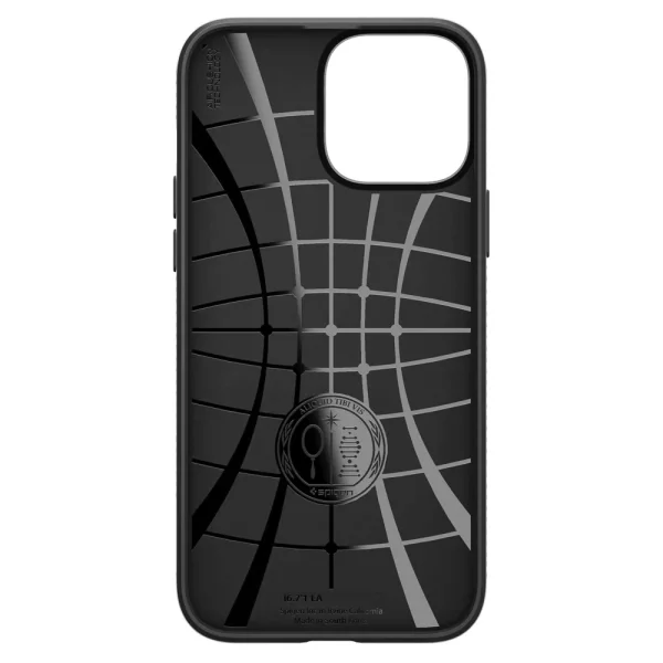 Удароустойчив Калъф Spigen Liquid Air за iPhone 13 Pro Max, Матов, ACS03201, Matte, Черен 4