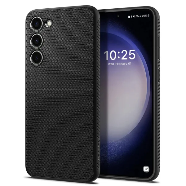 Shockproof Case Spigen Liquid Air for Samsung Galaxy S23 Plus, ACS05666, Matte, Black 1