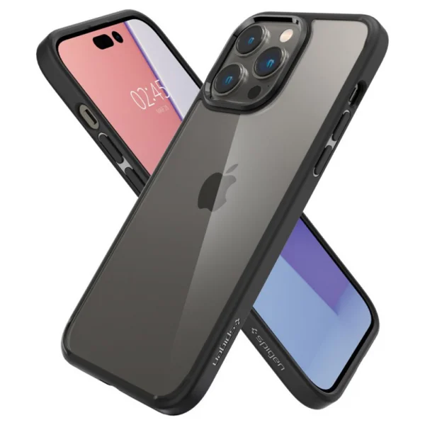 Shockproof case Spigen Ultra Hybrid for iPhone 14 Pro Max, ACS04817, Matte, Black 3