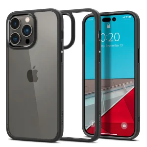 Удароустойчив калъф Spigen Ultra Hybrid за iPhone 14 Pro Max, ACS04817, Matte, Черен