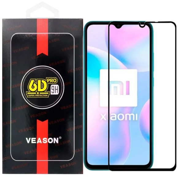 Стъклен протектор Veason 6D Pro Full Glue Redmi 9A, черен 2