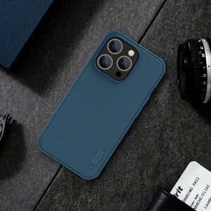 Nillkin case for iPhone 14 Pro Max, Super Frosted, 6902048248182, Blue 5