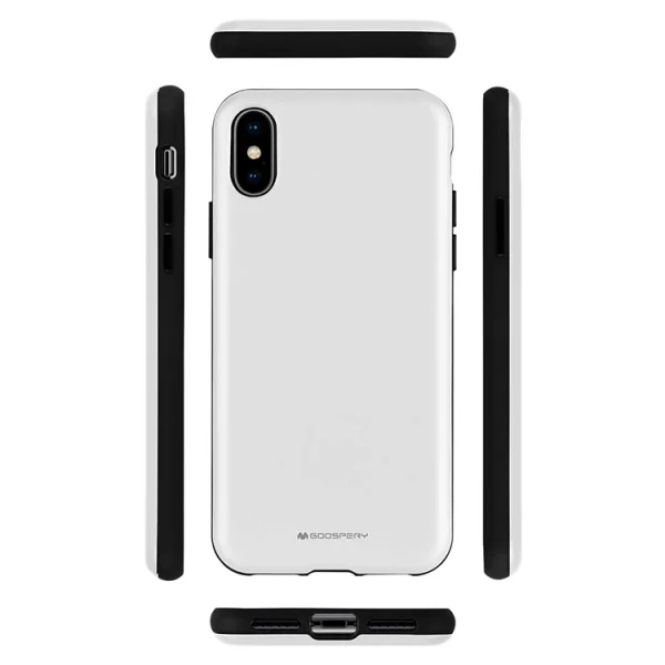 Удароустойчив Гръб Mercury SKINNY за iPhone XS Max, Сребрист 2