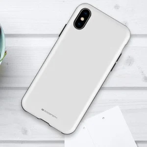 Удароустойчив Гръб Mercury SKINNY за iPhone XS Max, Сребрист 5