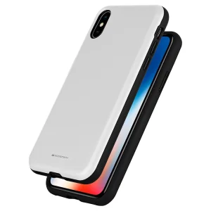 Удароустойчив Гръб Mercury SKINNY за iPhone XS Max, Сребрист