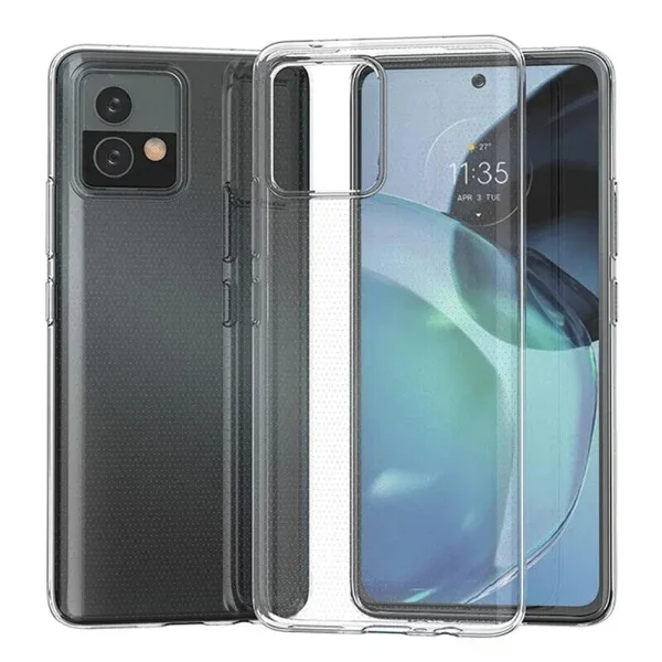 Силиконов калъф 1mm за Motorola Moto G72, прозрачен 2