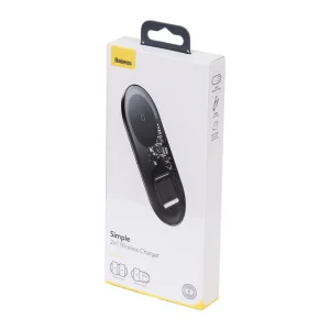 Безжично зарядно Baseus Simple Wireless WXJK-A01, 18W, 2in1, прозрачен 5