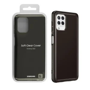 Калъф Samsung Soft Clear Cover за Samsung Galaxy A22 4G, EF-QA225TBE, черен 3