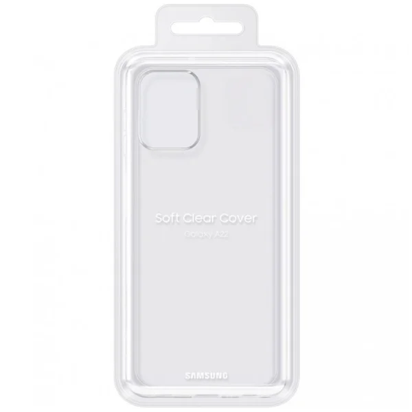 Калъф Samsung Soft Clear Cover за Samsung Galaxy A22 4G, EF-QA225TBE, Прозрачен 4