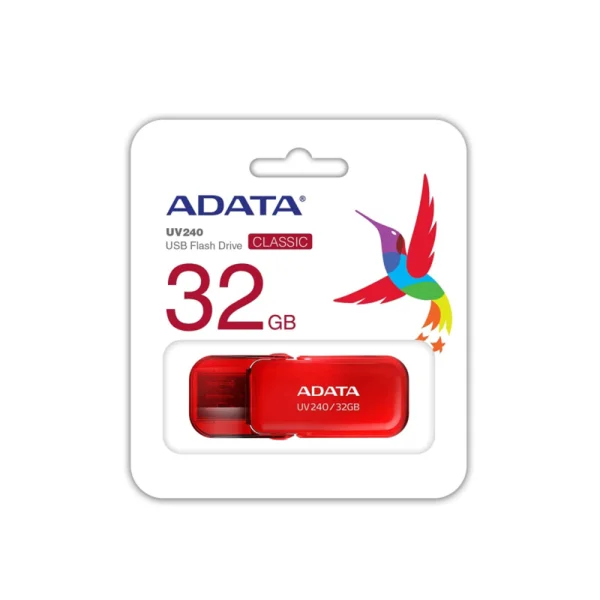 Флаш памет ADATA, 32GB, UV240, червен 4