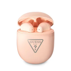 Слушалки Guess True Wireless Triangle Logo BT5.2, GUTWST82TRP, Розов, TWS, 3666339099374