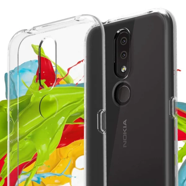 Silicone back cover for Nokia 4.2, Transparent 4