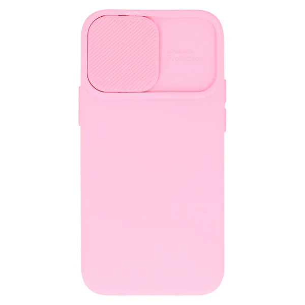 Silicone case Camshield Soft for iPhone 14, Light Pink 4