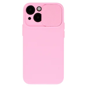 Silicone case Camshield Soft for iPhone 14, Light Pink 5