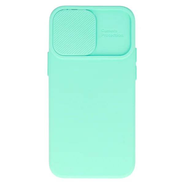 Силиконов калъф Camshield Soft за iPhone 14, Мента 6