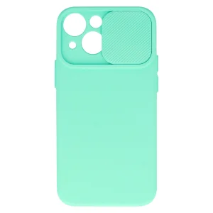 Силиконов калъф Camshield Soft за iPhone 14, Мента 4