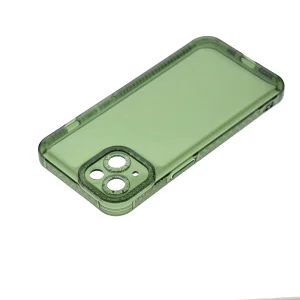 Silicone Crystal Diamond for iPhone 14, 2mm, transparent green 3