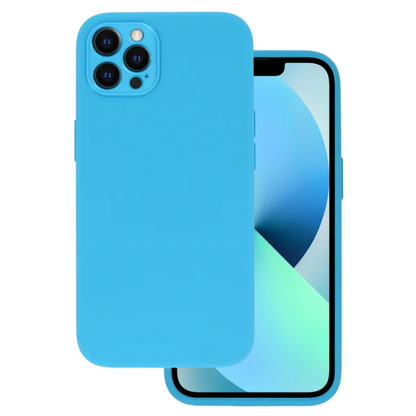 Силиконов калъф LUX за iPhone 14 Pro, светло син 1