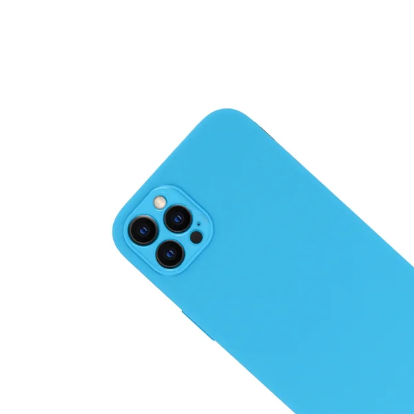 Силиконов калъф LUX за iPhone 14 Pro, светло син 3