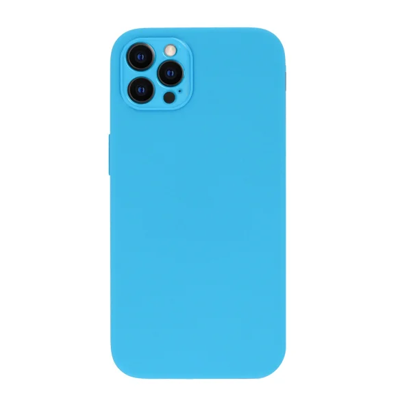 Силиконов калъф LUX за iPhone 14 Pro, светло син 2
