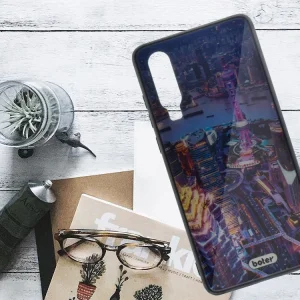 Plastic Back Cover Glass Boter for Huawei P30, Night City 3
