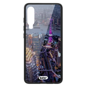 Plastic Back Cover Glass Boter for Huawei P30, Night City